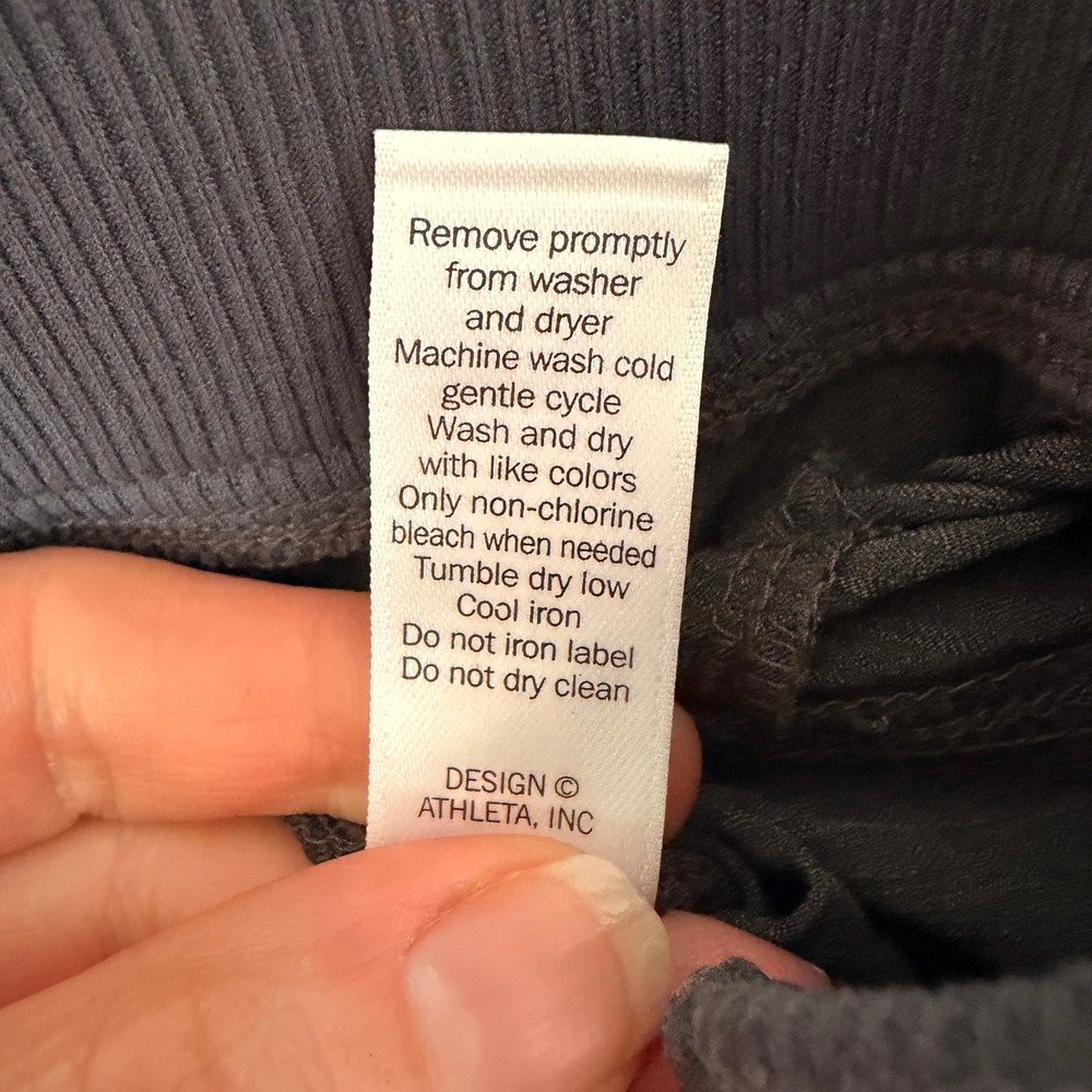 Athleta Wide Leg Stretch Lightweight Charcoal‎ Pants (10) Athleisure Casual - Picture 9 of 14